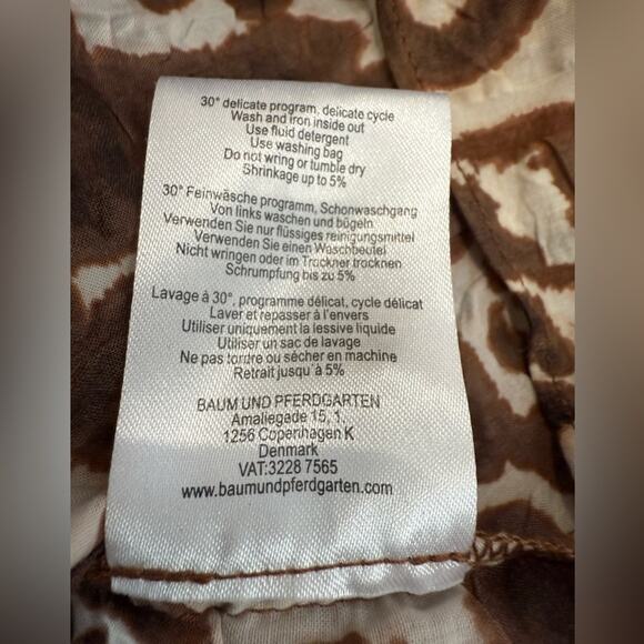 Baum und Pferdgarten Animal Print Arlette Fit-&-Flare Mini Dress Size EU 38 US 8 - Picture 11 of 14